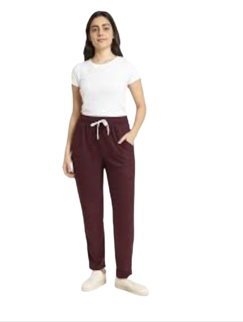 #434 Cat & Jack Women's Burgundy Drawstring Joggers